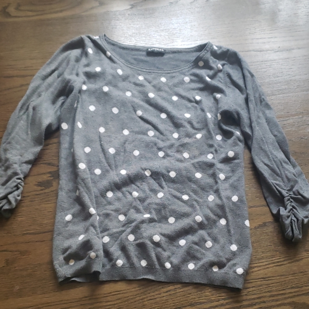 Polka dot sweater